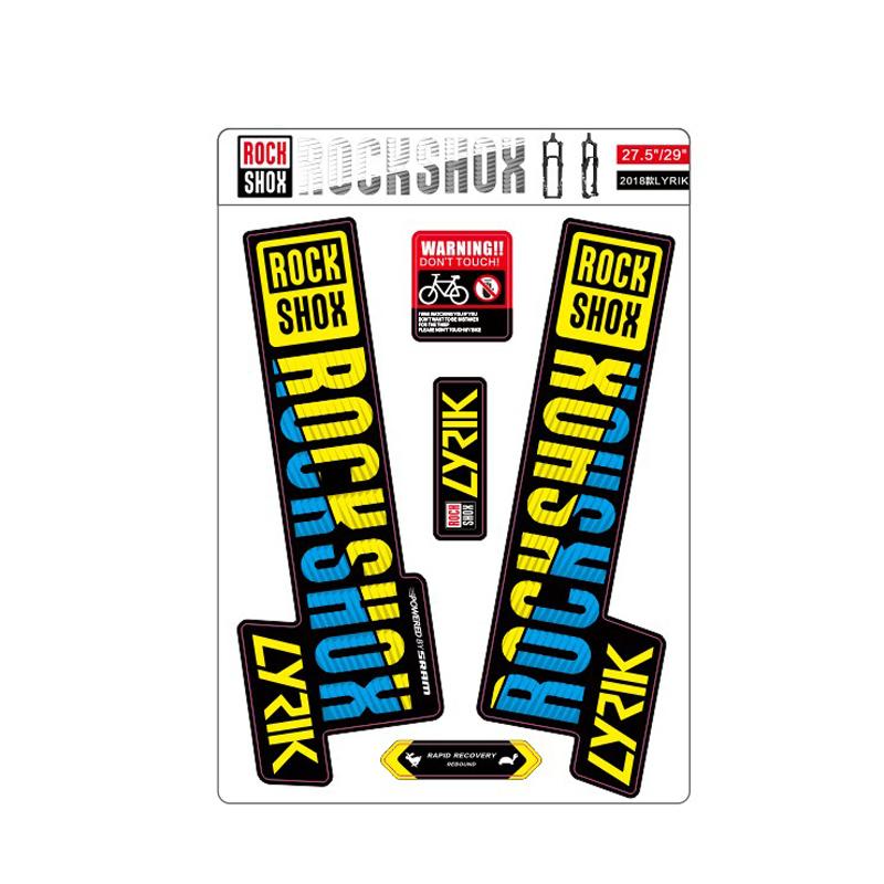 2018 rockshox sidマウンテンバイク フロントフォークデカール 自転車