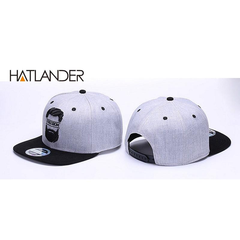 HATLANDER スナップバックキャップ メンズ フラットつば ベース