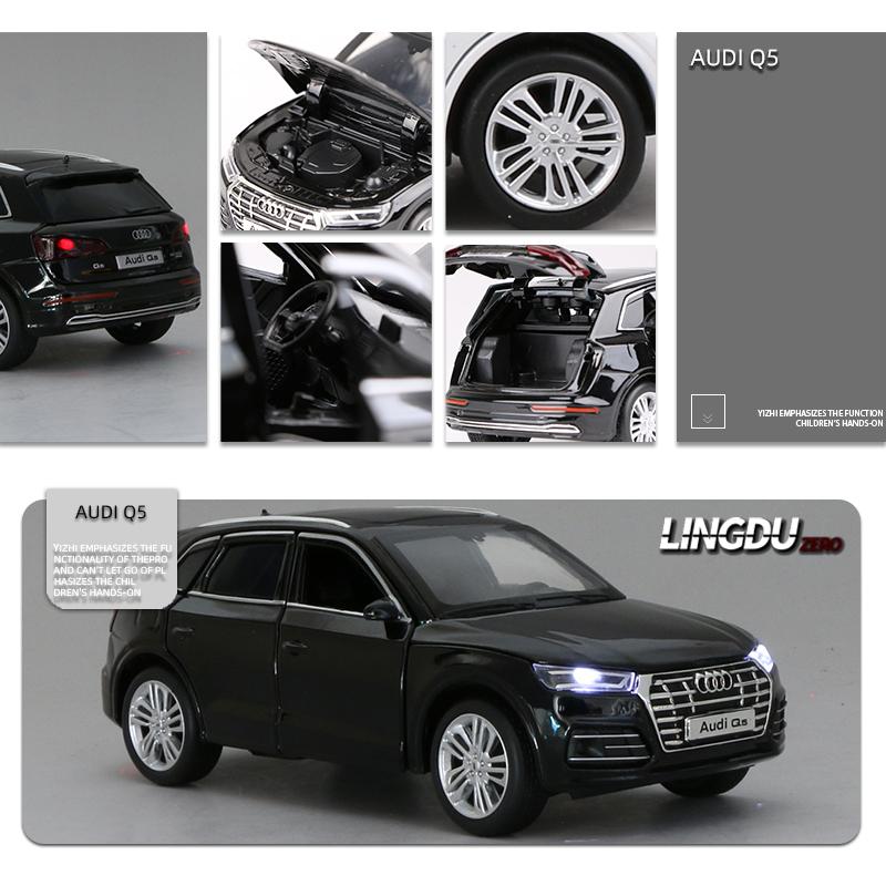 AUDi アウディ Q5 1/32 ミニカー 全3色 ライト点灯 エンジン