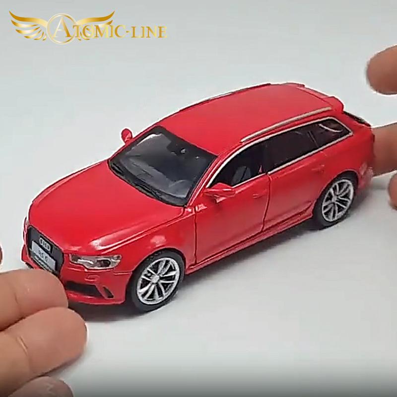 【希少】アウディ RS6 Avant　ミニカー 1/43 Audi コレクション アウディ RS6 ツーリングワゴン 1/32 ミニカー 全3色 ライト点灯