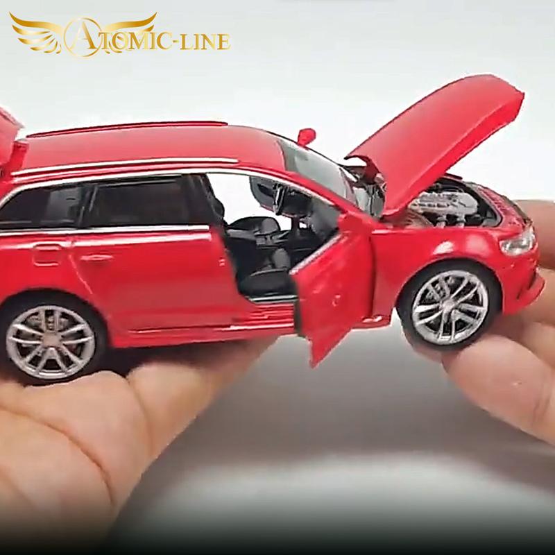 【希少】アウディ RS6 Avant　ミニカー 1/43 Audi コレクション アウディ RS6 ツーリングワゴン 1/32 ミニカー 全3色 ライト点灯