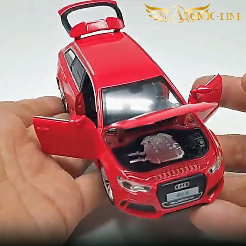 アウディ RS6 ツーリングワゴン 1/32 ミニカー 全3色 ライト点灯