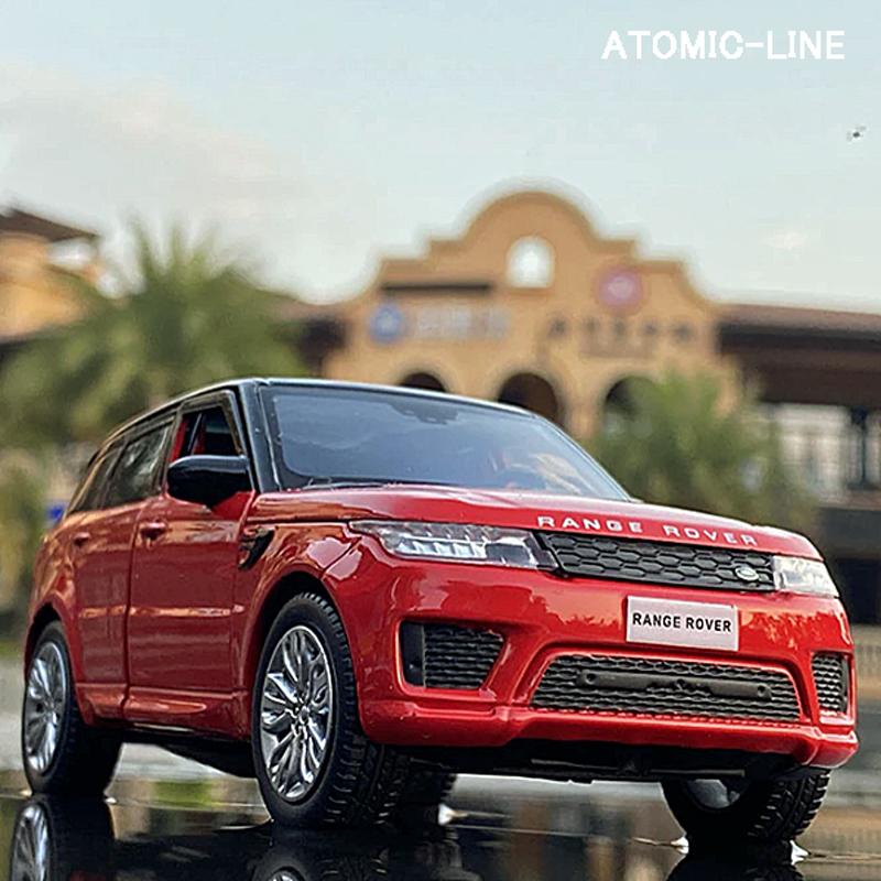 ランドローバー RANGE ROVER 1/32 ミニカー 全3色 ライト点灯 エンジン