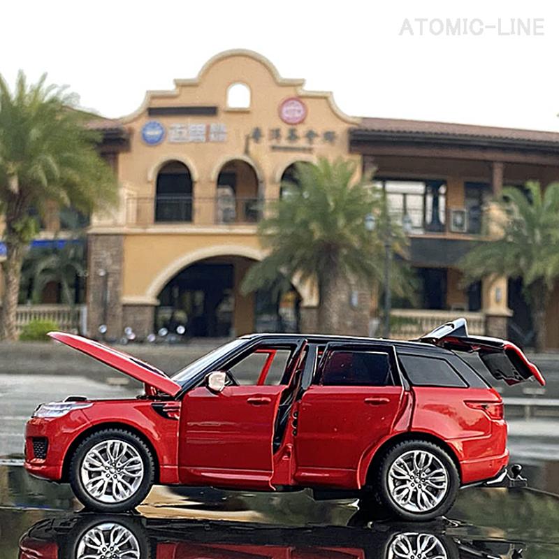 ランドローバー RANGE ROVER 1/32 ミニカー 全3色 ライト点灯 エンジン