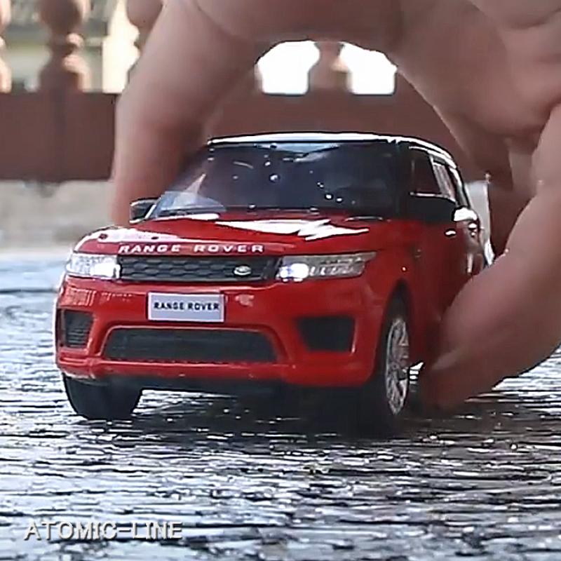 ランドローバー RANGE ROVER 1/32 ミニカー 全3色 ライト点灯 エンジン