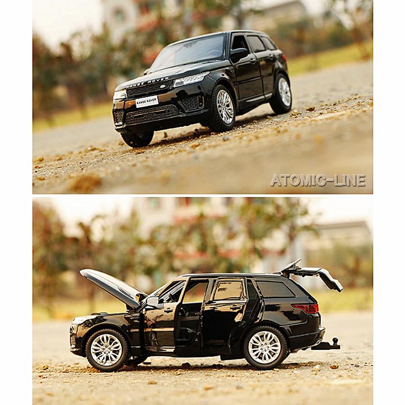 ランドローバー RANGE ROVER 1/32 ミニカー 全3色 ライト点灯 エンジン