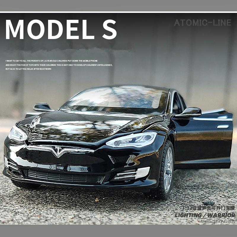 テスラ MODEL S 1/32 ミニカー 全4色 ライト点灯 エンジンサウンド