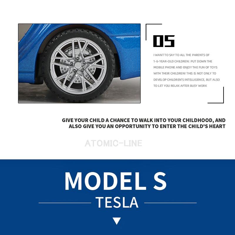 テスラ MODEL S 1/32 ミニカー 全4色 ライト点灯 エンジンサウンド