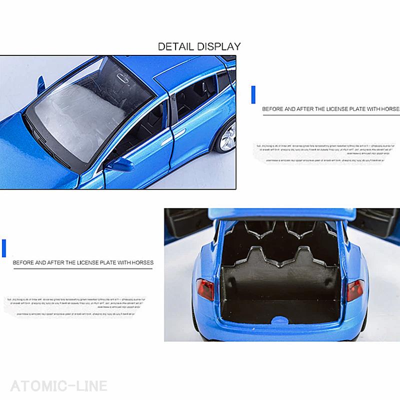 テスラ MODEL X 1/32 ミニカー 全4色 ライト点灯 エンジンサウンド