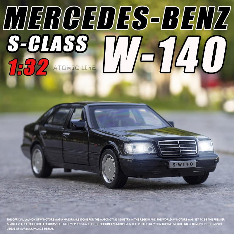 ベンツ Sクラス W140 1/32 ミニカー 全3色 ライト点灯 エンジン ベンツ Sクラス W140 1/32 ミニカー 全3色 ライト点灯 エンジン