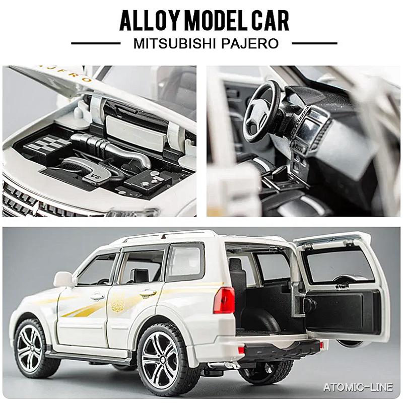 三菱（MITSUBISHI） パジェロ PAJERO 1/32 ミニカー 全2色 ライト点灯