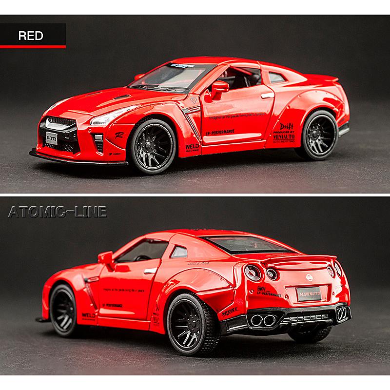 NISMO NISSAN 日産 GTR R-35 ニスモ 1/32 ミニカー 全6色 ライト点灯