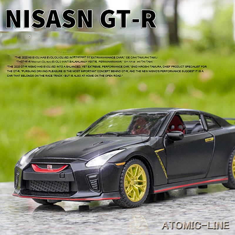 NISSAN 日産 GTR R35 1/32 ミニカー 全4色 ライト点灯 エンジンサウンド 合金モデル 模型 ジオラマ｜atomic-line｜19