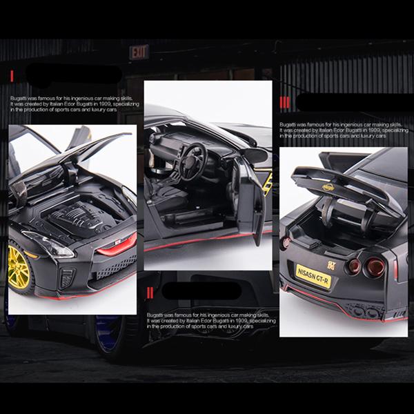 日産（NISSAN） GTR R35 1/32 ミニカー 全4色 ライト点灯 エンジン