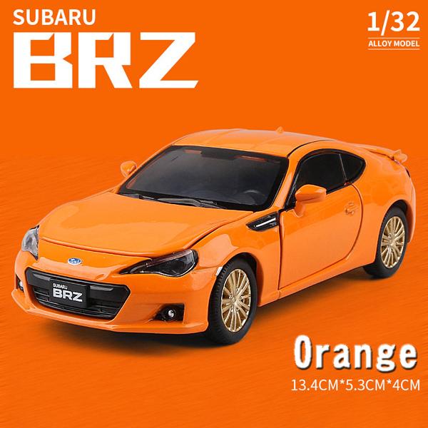 SUBARU BRZ 1/32 ミニカー 全3色 スバル ライト点灯 合金モデル