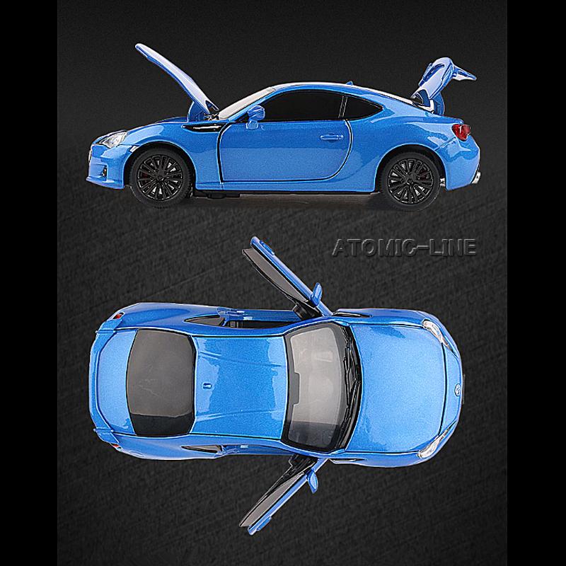 SUBARU BRZ 1/32 ミニカー 全3色 スバル ライト点灯 合金モデル