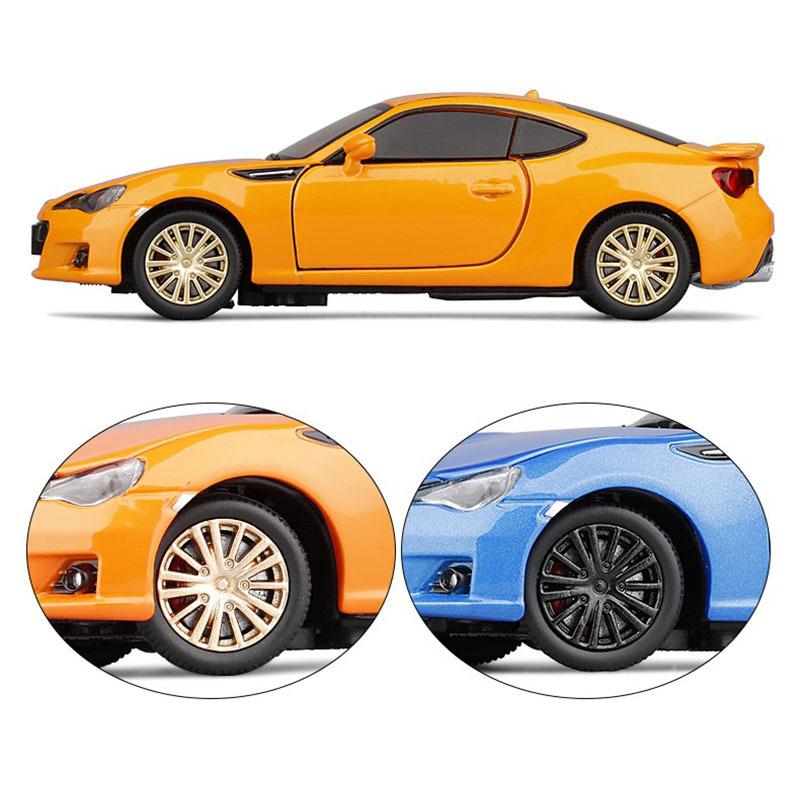 SUBARU BRZ 1/32 ミニカー 全3色 スバル ライト点灯 合金モデル