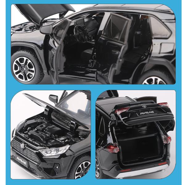 トヨタ（TOYOTA） RAV4 1/32 ミニカー 全3色 ライト点灯 エンジン