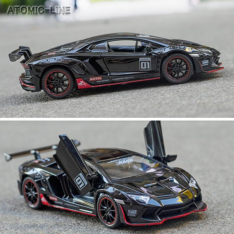 アヴェンタドール LP700-4 ランボルギーニ 1/32 ミニカー 全3色x2タイプ ライト点灯 エンジンサウンド 合金モデル 模型 ジオラマ｜atomic-line｜19