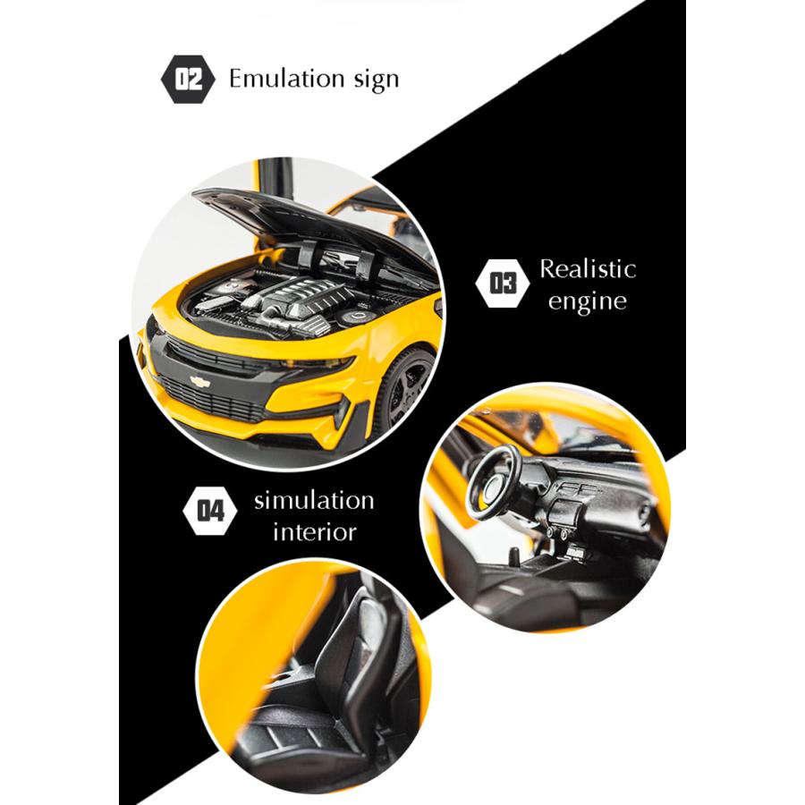シボレー CAMARO カマロ 1/32 ミニカー 全5色 ライト点灯