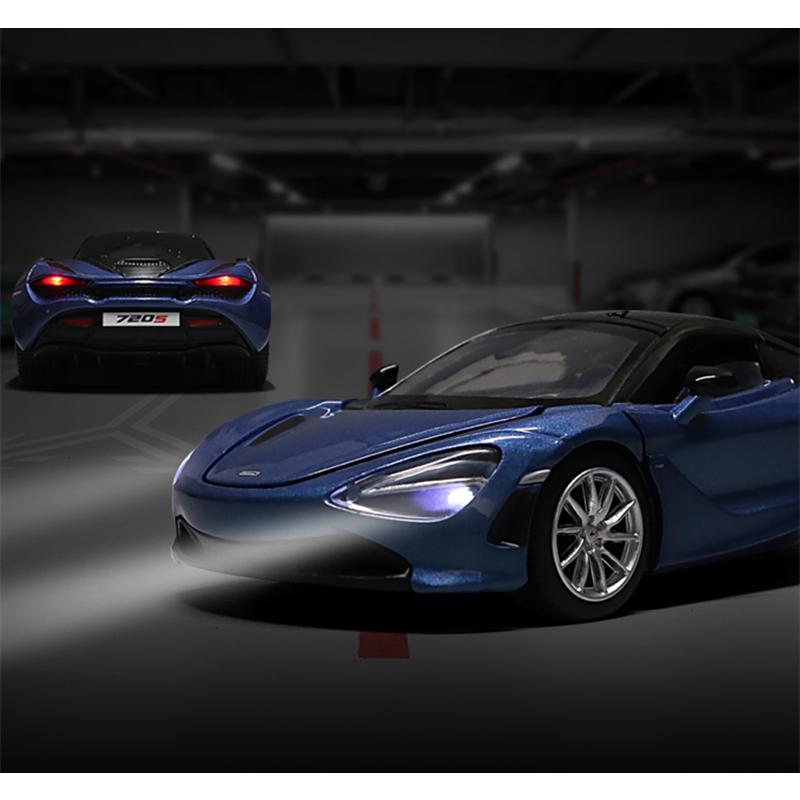 マクラーレン McLaren 720S 1/32 ミニカー 全7色 ライト点灯 エンジン
