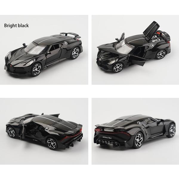 ミニカー Labubu BUGATTI ラ・ヴォワチュール・ノワール 1/32 ミニカー 全4色 ライト
