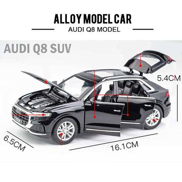 1/18 Audi 合金製ミニカー LED点灯 サウンド 鍵付 アウディ A8 1/32 ミニカー 全3色 ライト点灯 エンジンサウンド