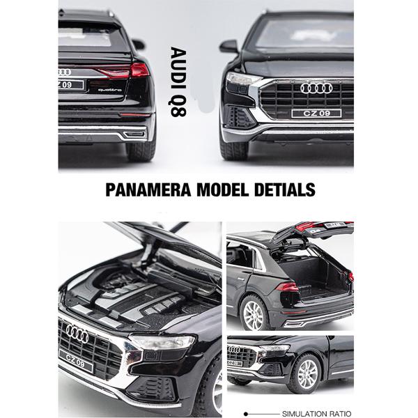 AUDi アウディ Q8 1/32 ミニカー 全4色 ライト点灯 エンジン