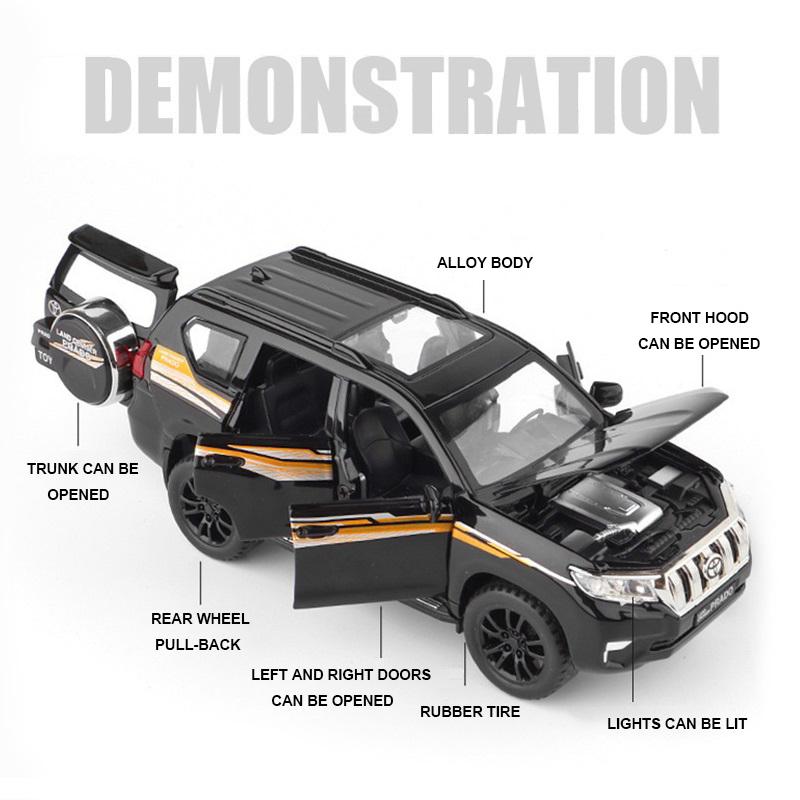 トヨタ LAND CRUISER PRADO ミニカー Easytobuy 1:32 TOYATO Land CRUSER Prado Diecast Metal