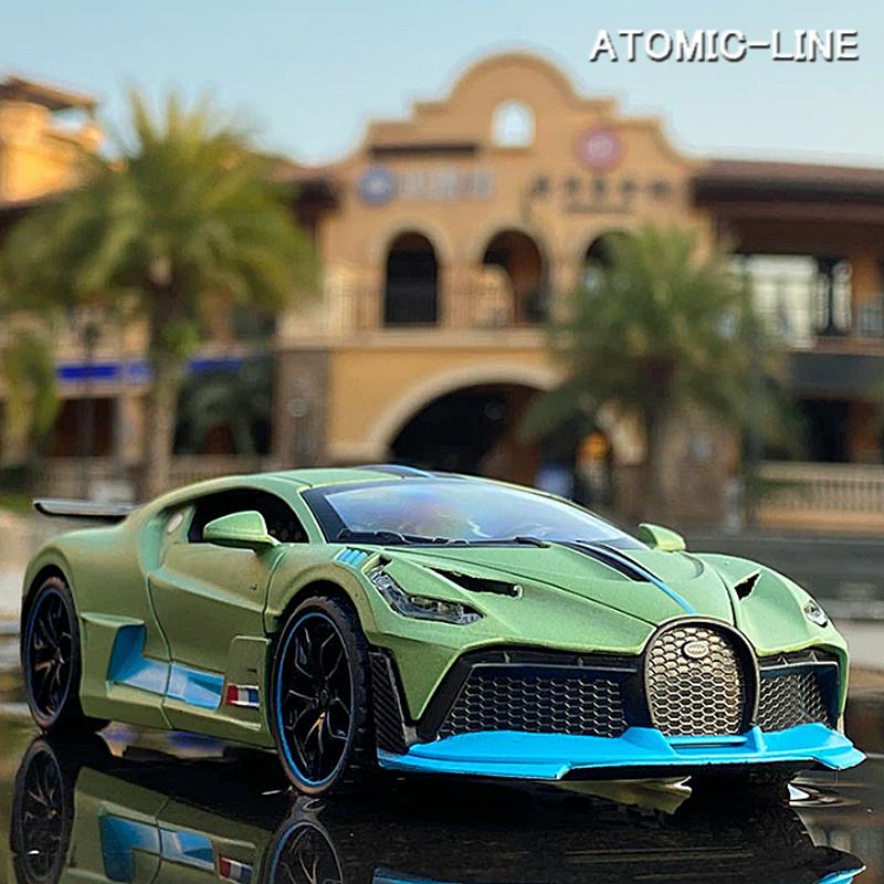 【希少レア】BUGATTI ブガッティマネークリップ オシャレ♪コレクション ブガッティ DIVO ディーヴォ 1/32 ミニカー 全4色 ライト点灯