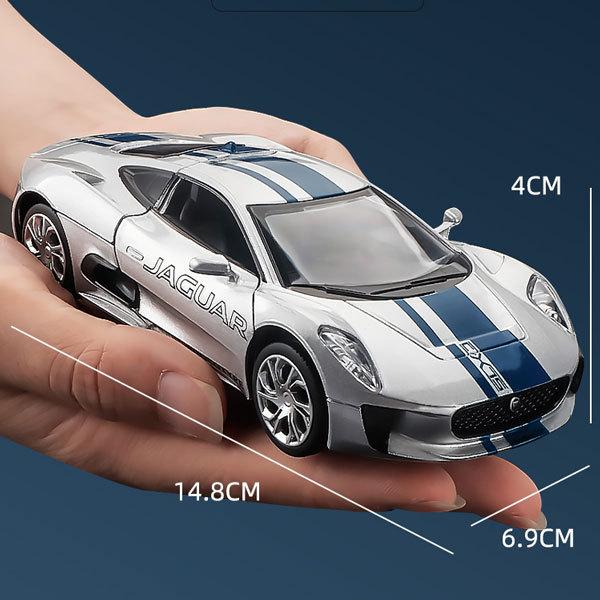 JAGUAR ジャガー C-X75 1/32 ミニカー 全2色 ライト点灯 合金
