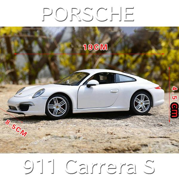 PORSCHE DESIGN 911 カレラS 1/24 ミニカー 全3色 合金モデル