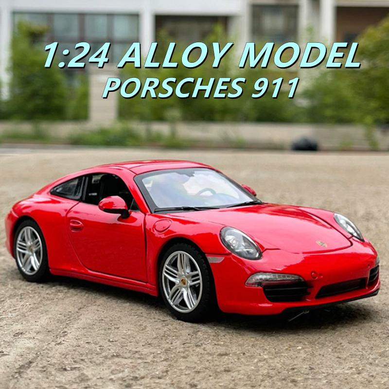 PORSCHE DESIGN 911 カレラS 1/24 ミニカー 全3色 合金モデル