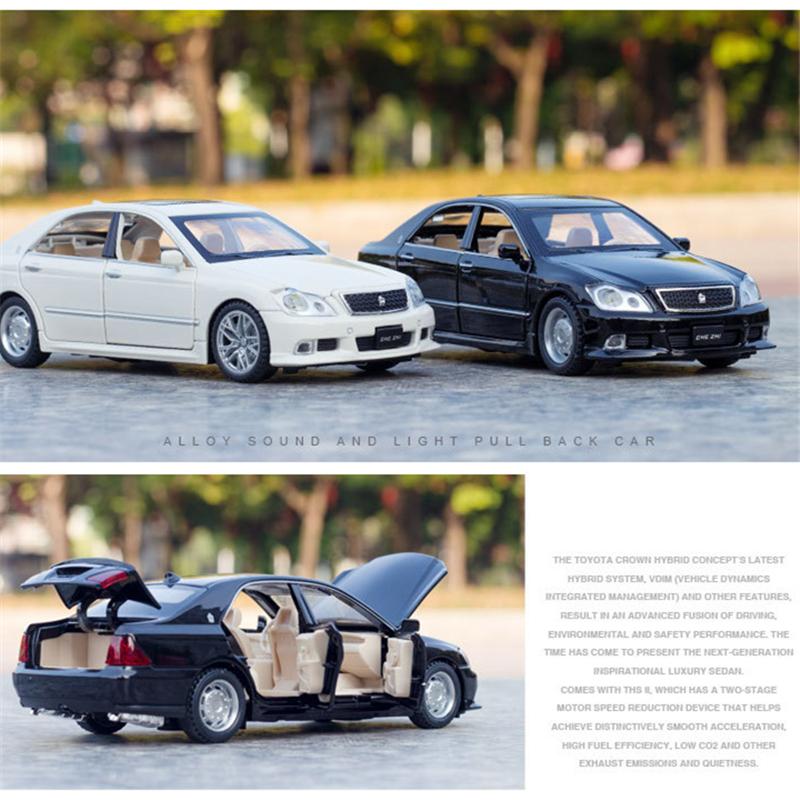 【13クラウン　完成品】LED点灯可！ トヨタ 12代目 クラウン ZERO CROWN 1/32 ミニカー 全2色 ライト