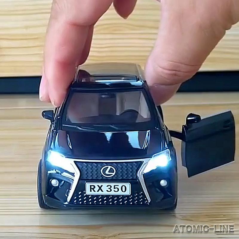 トヨタ（TOYOTA） レクサス RX350 1/32 ミニカー 全2色 ライト点灯 エンジンサウンド 合金モデル 模型 : ATOMIC ...