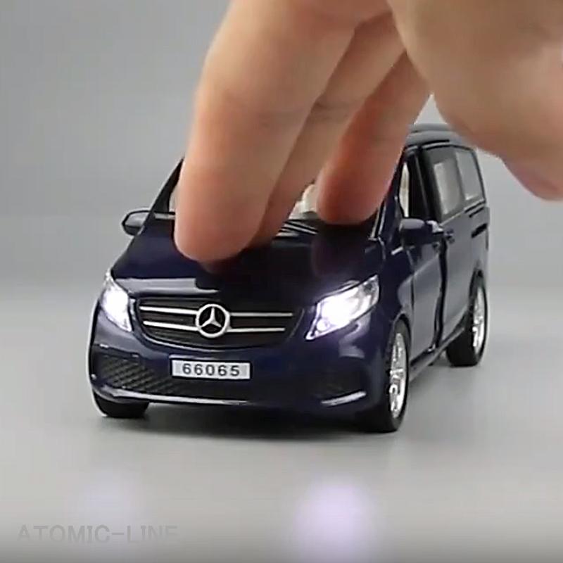 メルセデス ベンツ V260 1/32 ミニカー 全3色 ライト点灯 エンジン