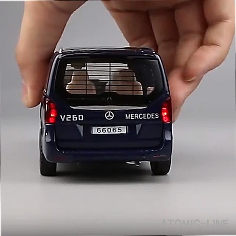 メルセデス ベンツ V260 1/32 ミニカー 全3色 ライト点灯 エンジン