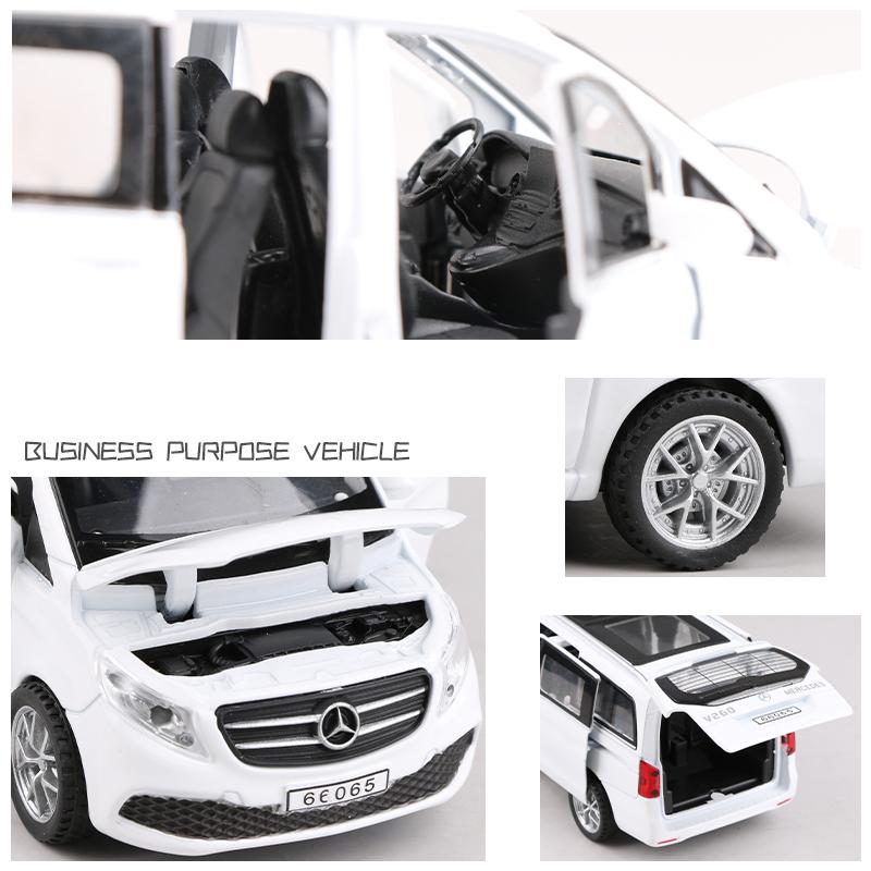 メルセデス ベンツ V260 1/32 ミニカー 全3色 ライト点灯 エンジン