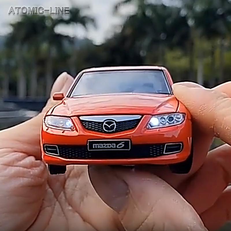 マツダ（Mazda） MAZDA6 1/32 ミニカー 全4色 ヘッドライト点灯 合金