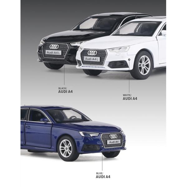 AUDI アウディ A4 1/32 ミニカー 全3色 ライト点灯 エンジン