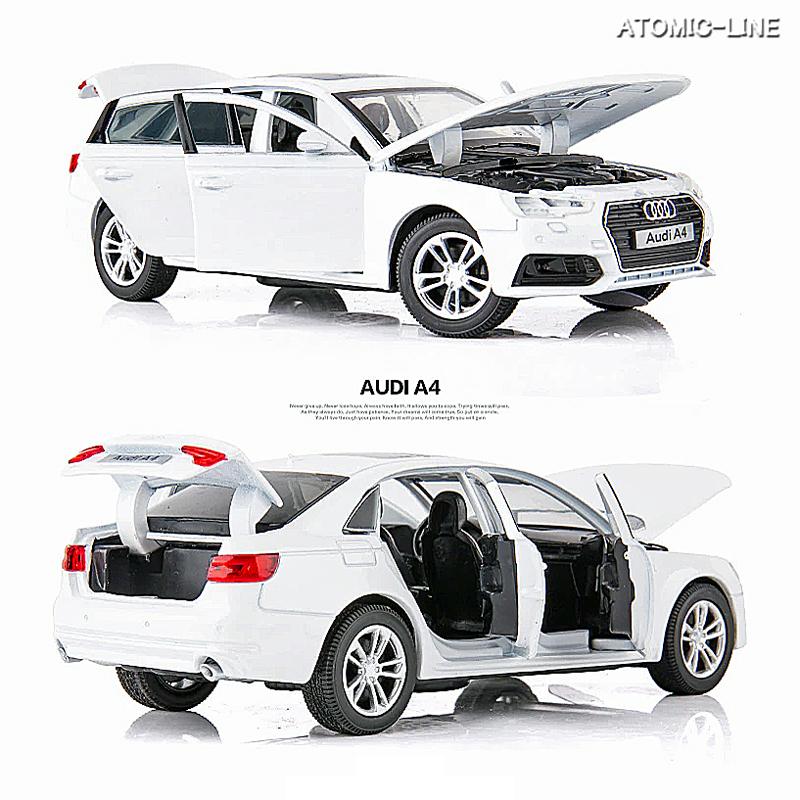 AUDI アウディ A4 1/32 ミニカー 全3色 ライト点灯 エンジンサウンド 合金モデル 模型 ジオラマ｜atomic-line｜19