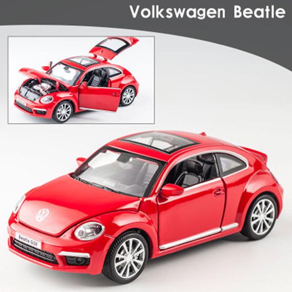フォルクスワーゲン ビートル 1/32 ミニカー 全4色 ライト点灯