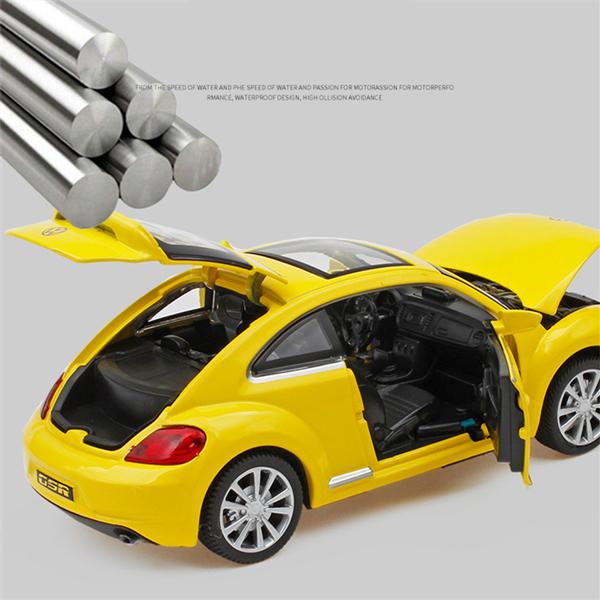 フォルクスワーゲン ビートル 1/32 ミニカー 全4色 ライト点灯 フォルクスワーゲン ビートル 1/32 ミニカー 全4色 ライト点灯