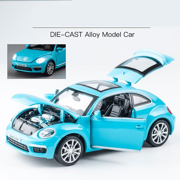 フォルクスワーゲン ビートル 1/32 ミニカー 全4色 ライト点灯 フォルクスワーゲン ビートル 1/32 ミニカー 全4色 ライト点灯