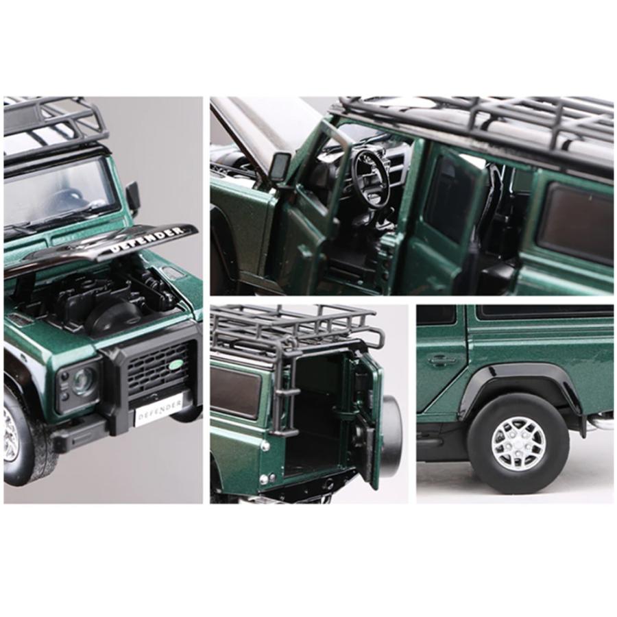 LAND ROVER ディフェンダー 1/32 ミニカー 全5色 ライト点灯 エンジン