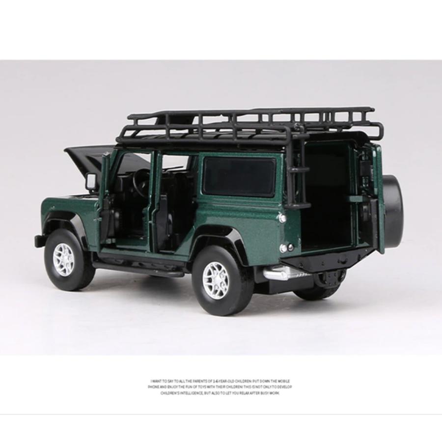 LAND ROVER ディフェンダー 1/32 ミニカー 全5色 ライト点灯 エンジン