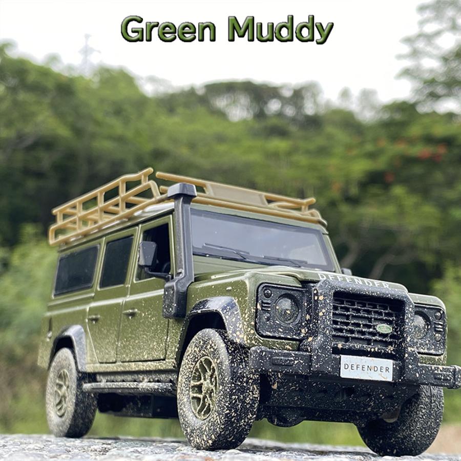 LAND ROVER ディフェンダー 1/32 ミニカー 全5色 ライト点灯 エンジン