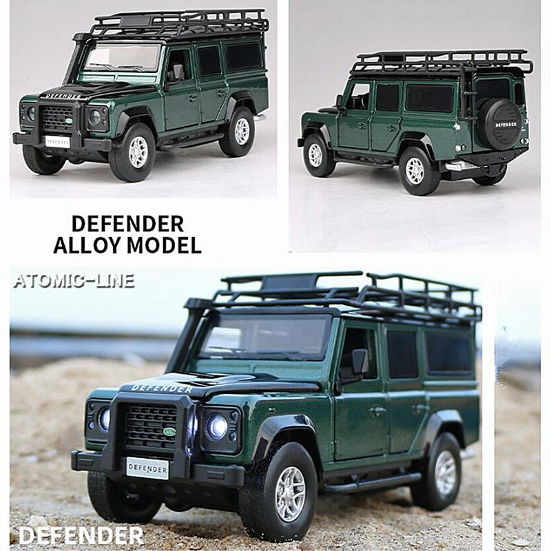 LAND ROVER ディフェンダー 1/32 ミニカー 全5色 ライト点灯 エンジン