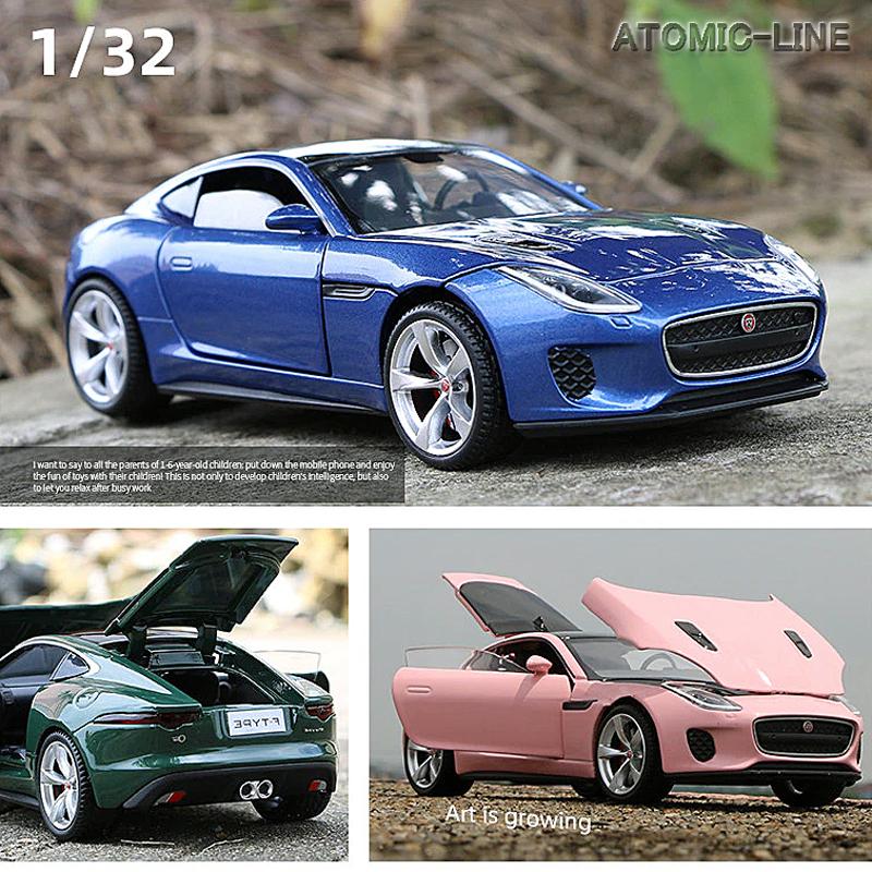 JAGUAR ジャガー F-TYPE 1/32 ミニカー 全6色 ライト点灯 合金