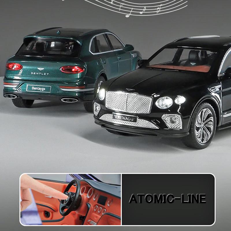 Bentley ベンテイガ 1/24 ミニカー 全3色 ライト点灯 エンジン